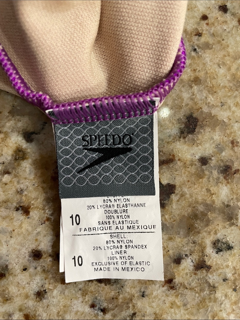 Speedo Bright Magenta Scoop-Back One-Piece Swimsuit - Picture 3 of 3